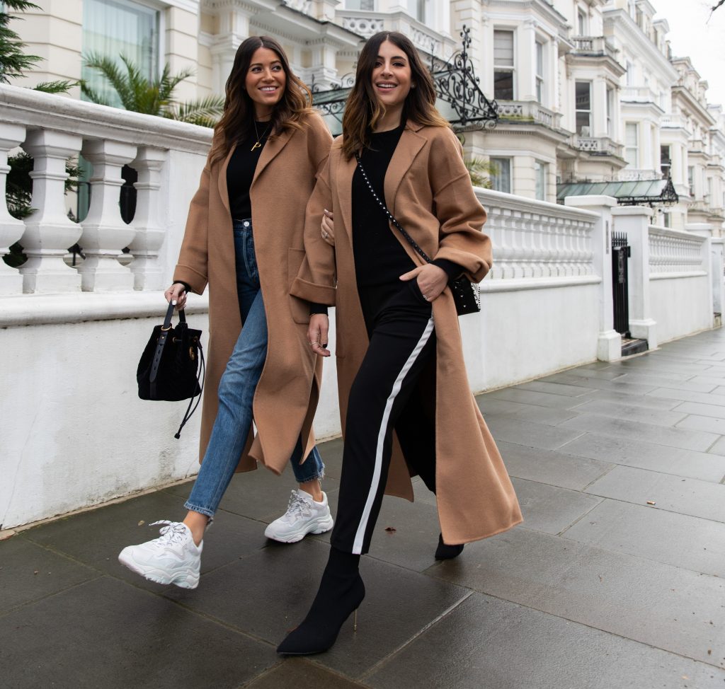 Oversized cheap camel coat