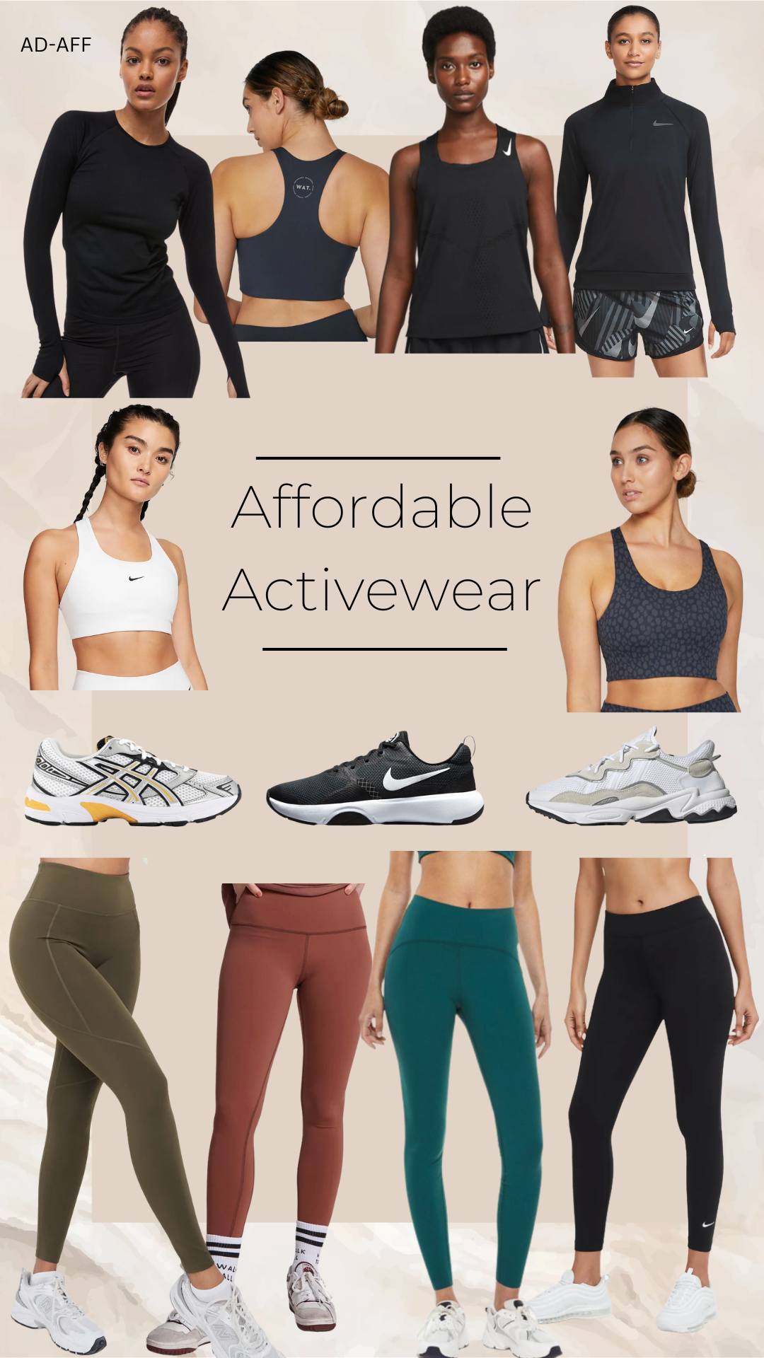 AFFORDABLE ACTIVEWEAR ON OUR RADAR